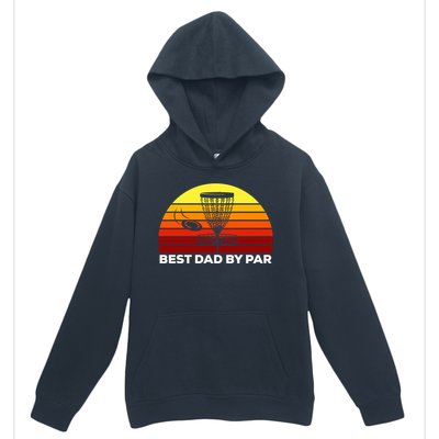 Best Dad By Par Frisbee Golf Dad Disc Golf Gift Cool Gift Urban Pullover Hoodie