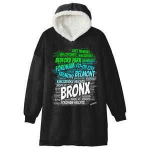 Boogie Down Bronx New York City Pride Map Area Like A Zoo Hooded Wearable Blanket