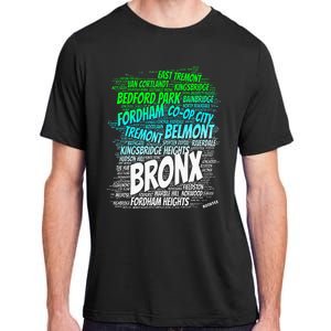 Boogie Down Bronx New York City Pride Map Area Like A Zoo Adult ChromaSoft Performance T-Shirt