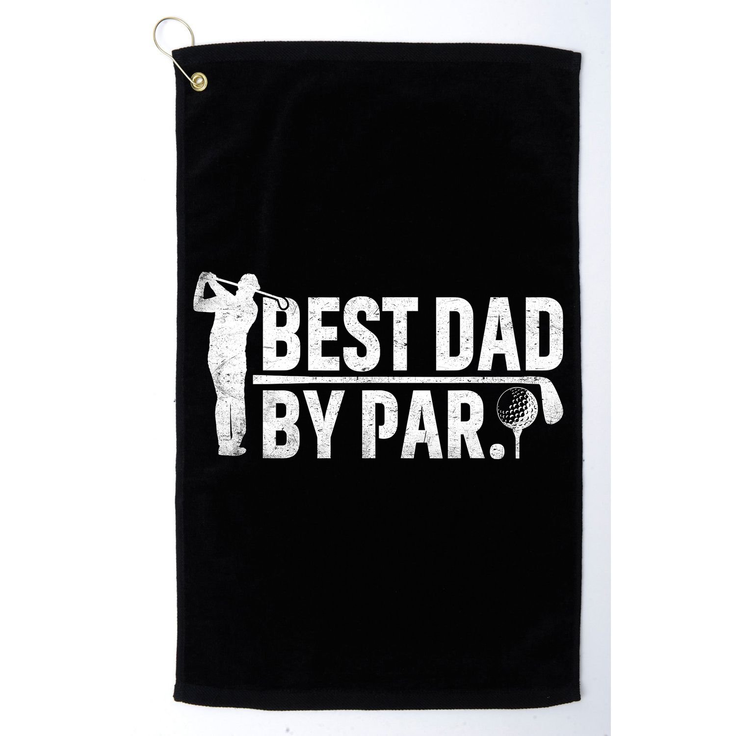 Best Dad By Par Funny Golf Daddy Fathers Day Birthday Gifts Golf Towel