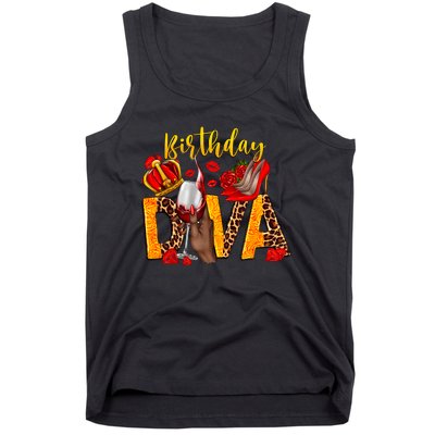 Birthday Diva Birthday Queen Birthday Girl Its My Birthday Tank Top