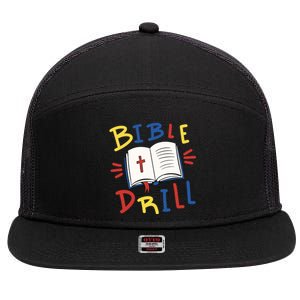 Bible Drill 7 Panel Mesh Trucker Snapback Hat