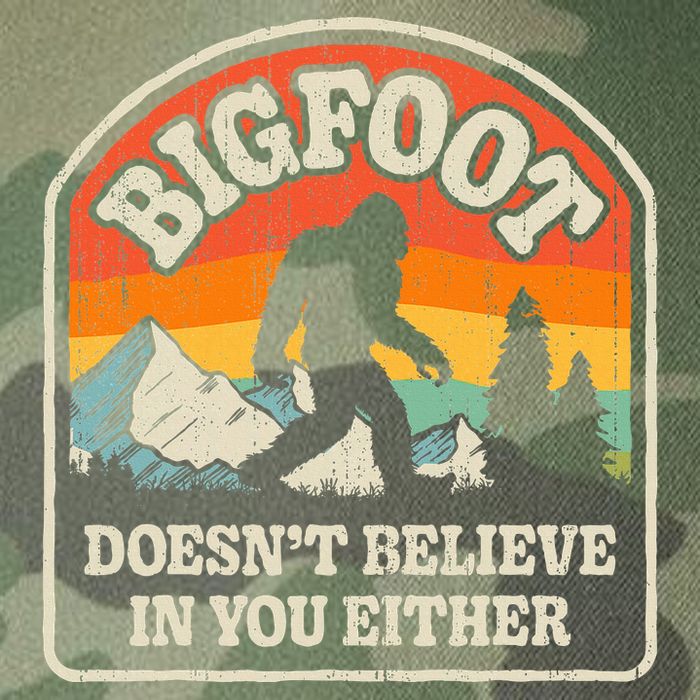 Bigfoot DoesnT Believe In You Either Legacy Tie Dye Trucker Hat