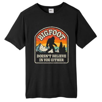 Bigfoot DoesnT Believe In You Either Tall Fusion ChromaSoft Performance T-Shirt