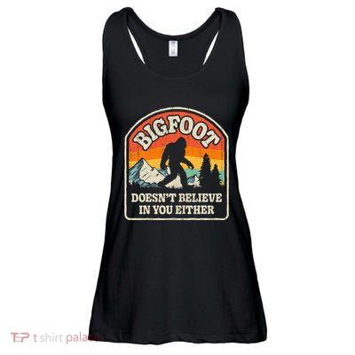 Bigfoot DoesnT Believe In You Either Ladies Essential Flowy Tank