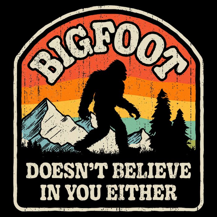 Bigfoot DoesnT Believe In You Either Pom Pom 12in Knit Beanie