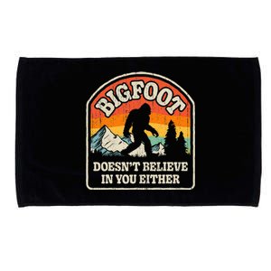 Bigfoot DoesnT Believe In You Either Microfiber Hand Towel