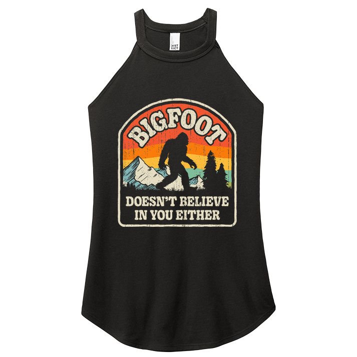 Bigfoot DoesnT Believe In You Either Women's Perfect Tri Rocker Tank