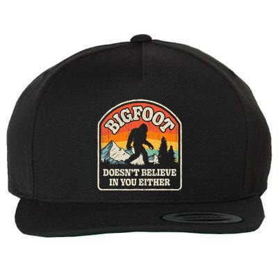 Bigfoot DoesnT Believe In You Either Wool Snapback Cap