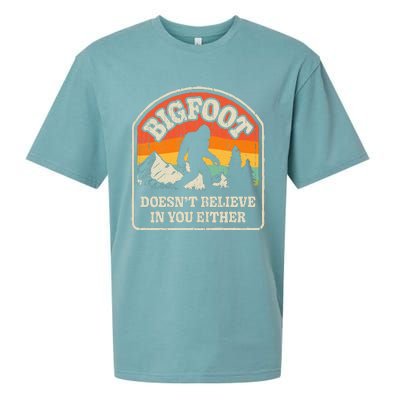 Bigfoot DoesnT Believe In You Either Sueded Cloud Jersey T-Shirt