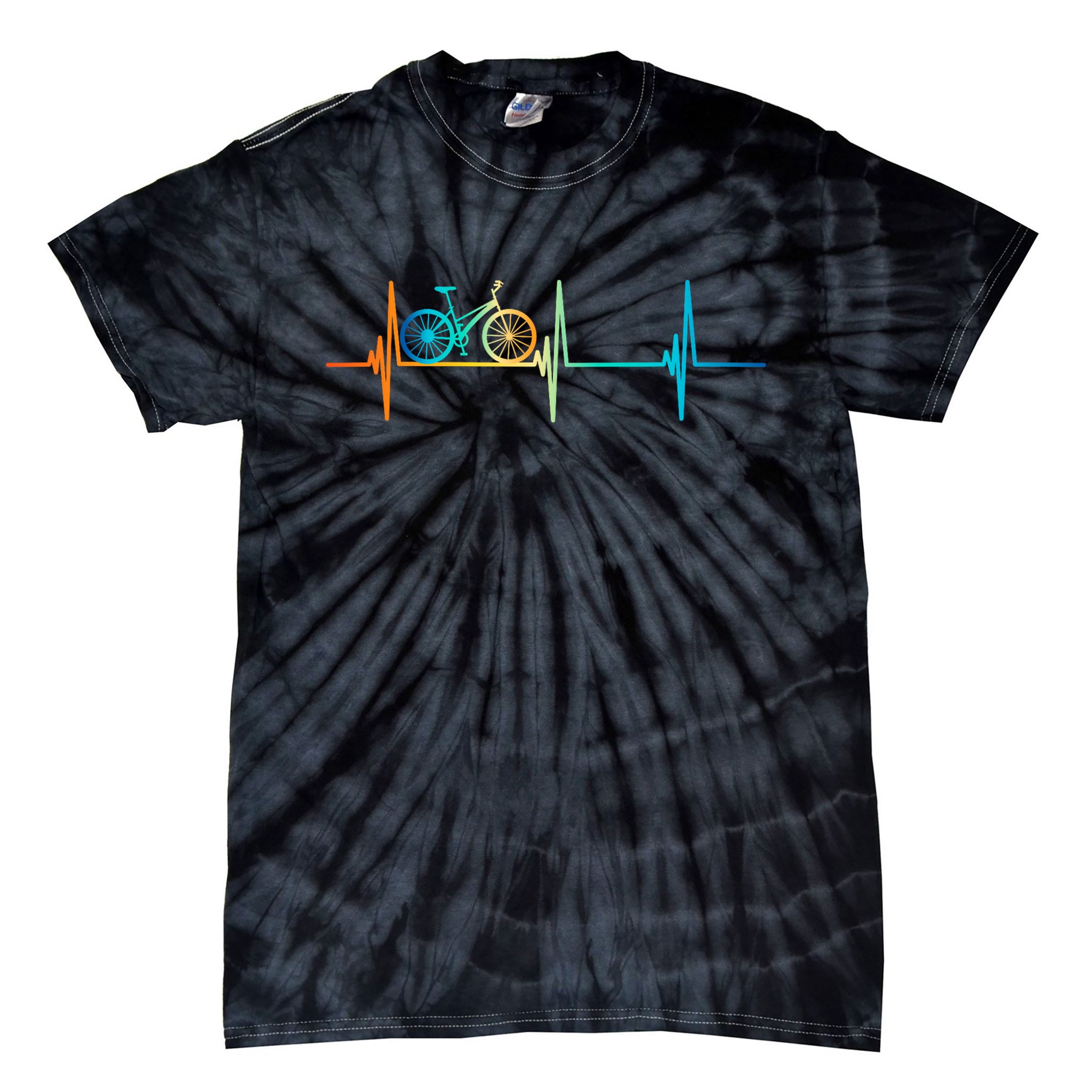 Bicycle Driving Bicyclist Cyclist Bike Rider Tie-Dye T-Shirt