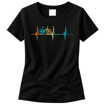 Bicycle Driving Bicyclist Cyclist Bike Rider Womens T-Shirt