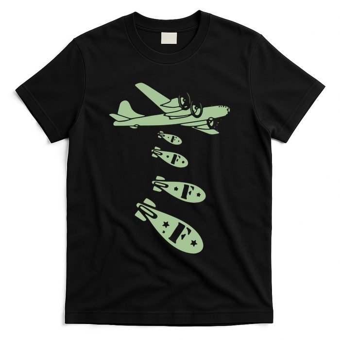 Bomber Dropping Bombs T-Shirt