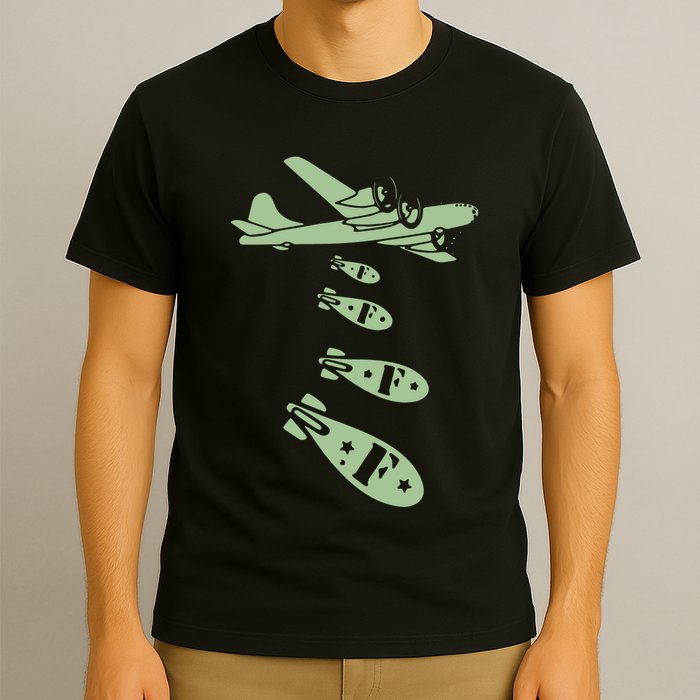 Bomber Dropping Bombs T-Shirt