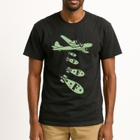 Bomber Dropping Bombs Tall T-Shirt