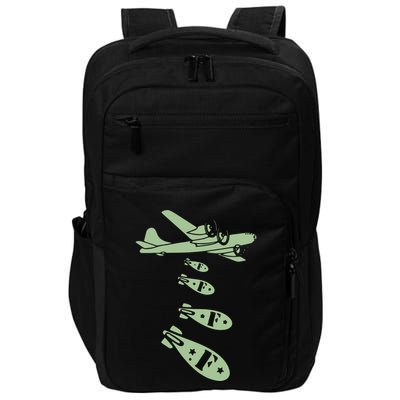 Bomber Dropping Bombs Impact Tech Backpack