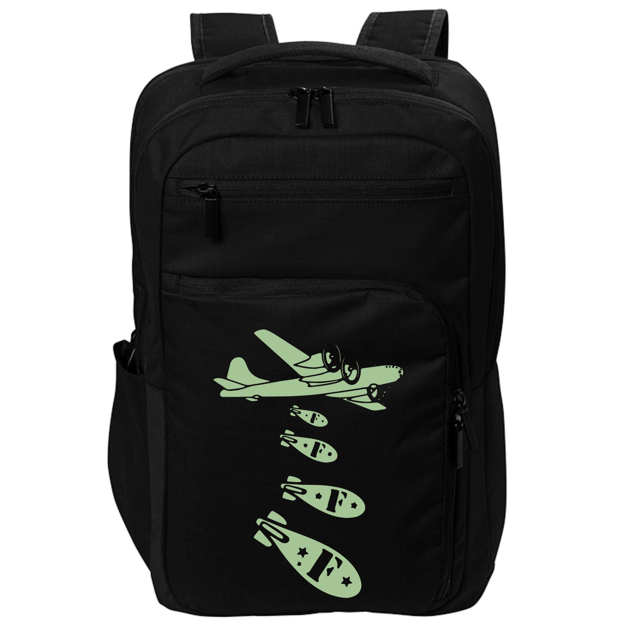 Bomber Dropping Bombs Impact Tech Backpack