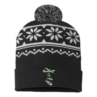 Bomber Dropping Bombs USA-Made Snowflake Beanie