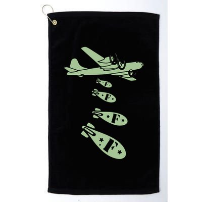 Bomber Dropping Bombs Golf Towel