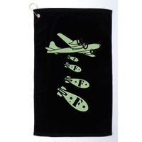 Bomber Dropping Bombs Golf Towel