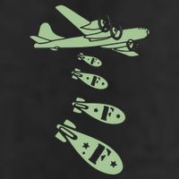 Bomber Dropping Bombs Golf Towel