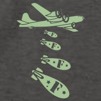 Bomber Dropping Bombs Vector Backpack
