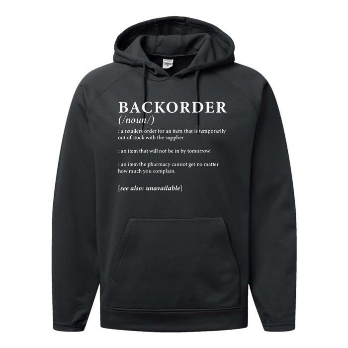 Backorder Definition Performance Fleece Hoodie