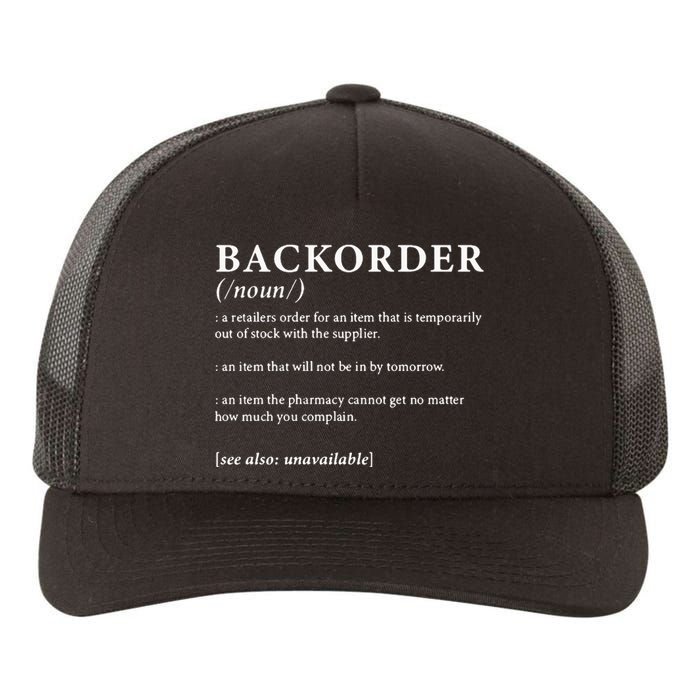 Backorder Definition Yupoong Adult 5-Panel Trucker Hat