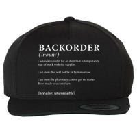 Backorder Definition Wool Snapback Cap