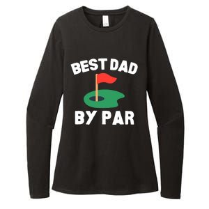 Best Dad By Par Golf Humor Father Womens CVC Long Sleeve Shirt