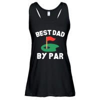 Best Dad By Par Golf Humor Father Ladies Essential Flowy Tank