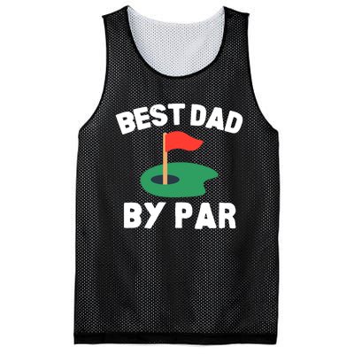 Best Dad By Par Golf Humor Father Mesh Reversible Basketball Jersey Tank