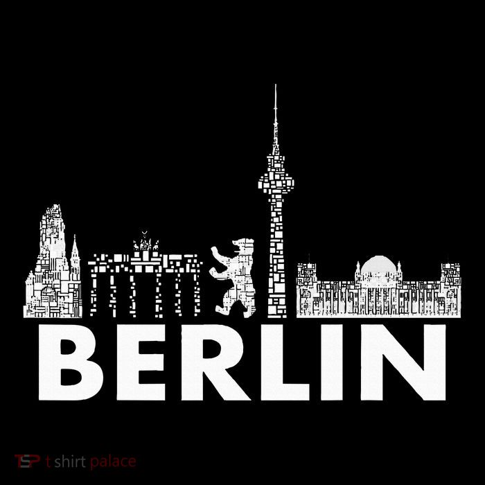 Berlin Design Berlin Bear I Love Berlin Flatbill Hat