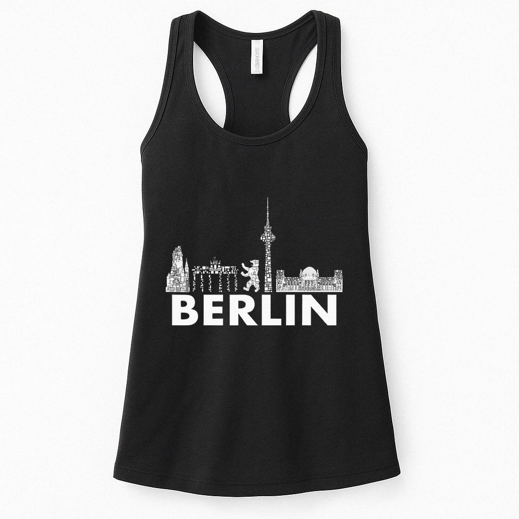 Berlin Design Berlin Bear I Love Berlin Womens Tank Top