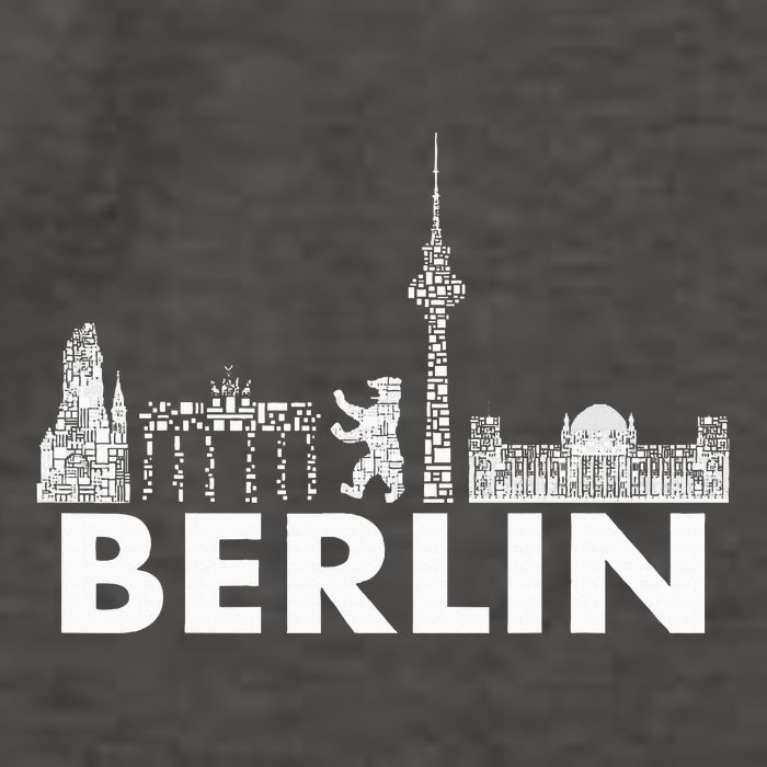 Berlin Design Berlin Bear I Love Berlin Vector Backpack
