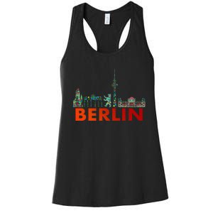 Berlin Design Berlin Bear I Love Berlin Women's Racerback Tank