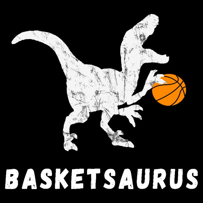 Basketball Dinosaur Baller T-rex Dino Playing Basketball Impact Tech Backpack