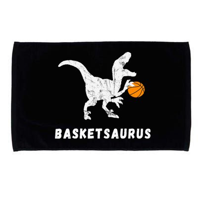 Basketball Dinosaur Baller T-rex Dino Playing Basketball Microfiber Hand Towel