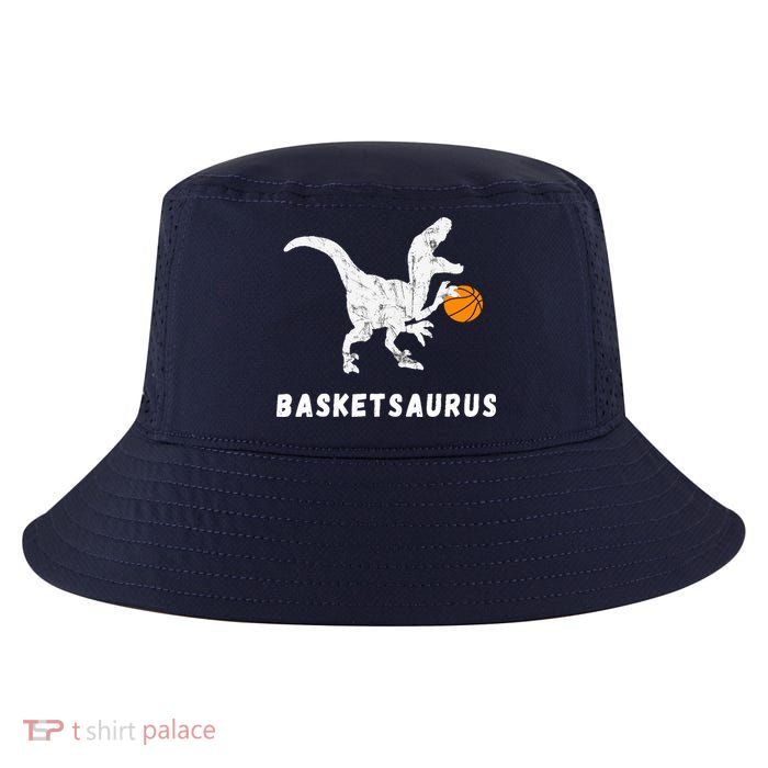 Basketball Dinosaur Baller T-rex Dino Playing Basketball Cool Comfort Performance Bucket Hat