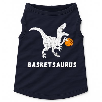 Basketball Dinosaur Baller T-rex Dino Playing Basketball Doggie Tank