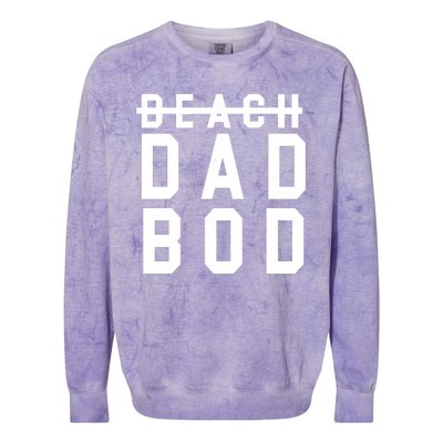 Beach Dad Bod Summer Vacation Colorblast Crewneck Sweatshirt