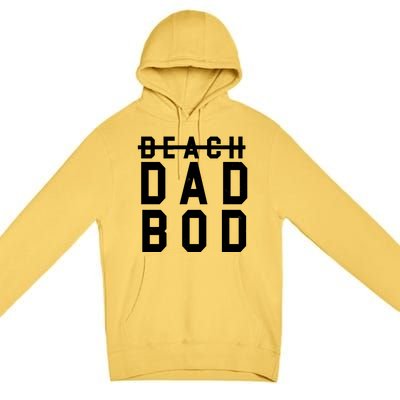 Beach Dad Bod Summer Vacation Premium Pullover Hoodie