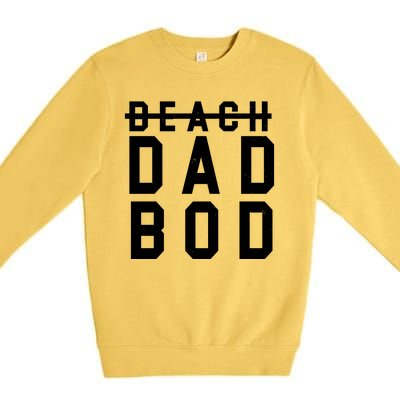 Beach Dad Bod Summer Vacation Premium Crewneck Sweatshirt