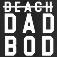 Beach Dad Bod Summer Vacation 7 Panel Mesh Trucker Snapback Hat