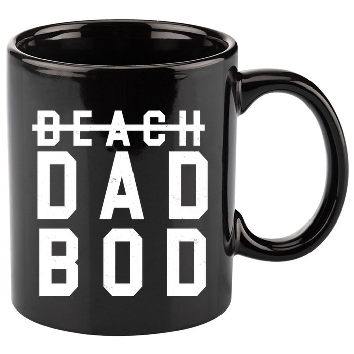 Beach Dad Bod Summer Vacation 11oz C Handle Ceramic Mug