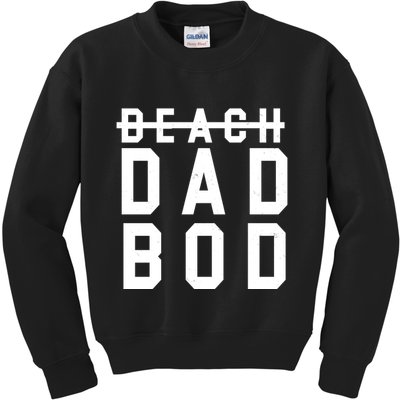 Beach Dad Bod Summer Vacation Kids Sweatshirt