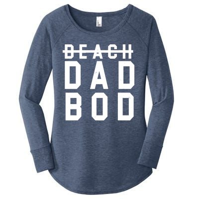 Beach Dad Bod Summer Vacation Women's Perfect Tri Tunic Long Sleeve Shirt