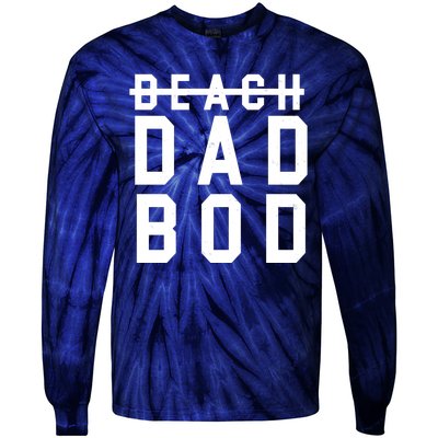 Beach Dad Bod Summer Vacation Tie-Dye Long Sleeve Shirt