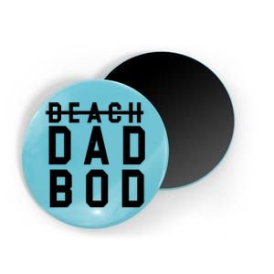 Beach Dad Bod Summer Vacation Magnet