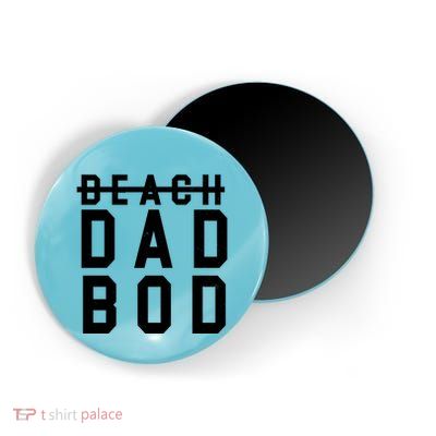 Beach Dad Bod Summer Vacation Magnet